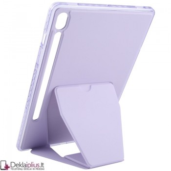 Dirbtinės odos nugarėlė su sulankstomu magnetiniu laikikliu - violetinis (Samsung Tab S9 (SM-X710-SM-X716/Tab S9 Fe (X510-X516B/Tab S10 Fe/Tab S10 Lite) Dirbtinės odos nugarėlė su sulankstomu magnetiniu laikikliu - violetinis (Samsung Tab S9 (SM-X710-SM-X716/Tab S9 Fe (X510-X516B/Tab S10 Fe/Tab S10 Lite)